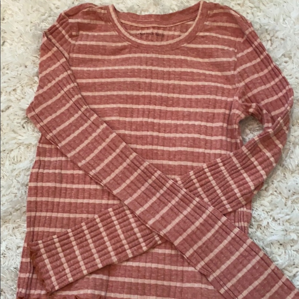 American Eagle Striped Long Sleeve